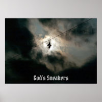 Gottes Sneakers Text Poster