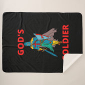 Gottes Soldat in Waffen Sherpadecke (Vorderseite (Horizontal))