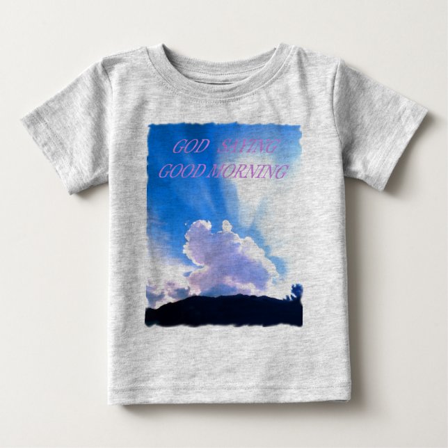 GOTTES SPRICHWORT GUT MORGEN BABY T-SHIRT (Vorderseite)