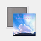 GOTTES SPRICHWORT GUT MORGEN MAGNET (Vorderseite/Rückseite)