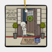 Gottes tägliches Geschenk Keramikornament (Vorderseite)