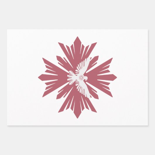 Gottes Taube des Friedens Geschenkpapier Set (Vorderseite)