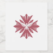 Gottes Taube des Friedens Weinetikett (Einzelnes Label)