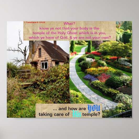 Gottes Tempel II Poster (Vorne)