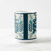 Gottes Timing Aquamarin Blue Inspirierend Zitatink Kaffeetasse (Mittel)