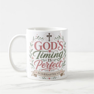 Gottes Timing ist perfekt Christlicher Glaubenszit Kaffeetasse