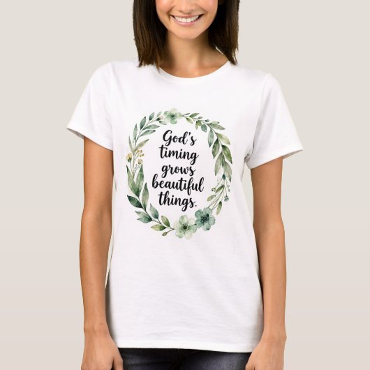 Gottes Timing T-Shirt (Vorderseite)