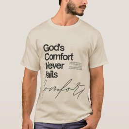 Gottes Trost versagt nie minimalistischer Stil T-Shirt