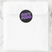 Gottes Truppe Runder Aufkleber (Tasche)
