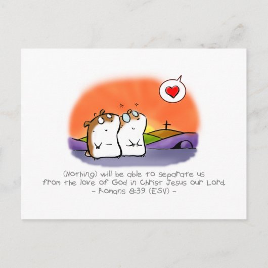 Gottes untrennbare Liebe Postkarte (Vorderseite)