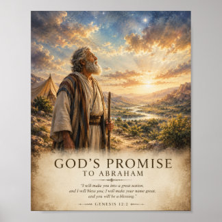 Gottes Verheißung an Abraham Poster