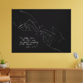 Gottes Versorgung ist alles, was Sie brauchen Leinwanddruck (Insitu (Wohnzimmer))