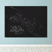 Gottes Versorgung ist alles, was Sie brauchen Leinwanddruck (Insitu (Holzboden))