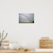 Gottes Versprechen an Noah im Regenbogen Poster (Küche)