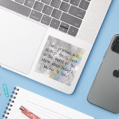Gottes Versprechen Aufkleber - Hoffnung durch den (Laptop mit iPhone)