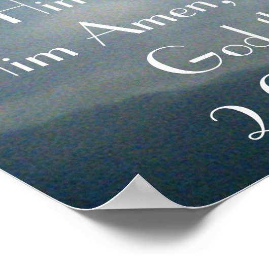 Gottes Versprechen Bibelposter Poster (Ecke)