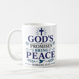 Gottes Versprechen bringen Frieden Morgen-Andachts Kaffeetasse
