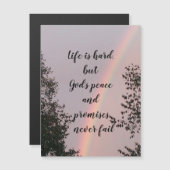 Gottes Versprechen Ermutigung magnetischer Gruß Magnetkarte (Vorne/Hinten)