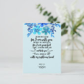 Gottes Versprechen für eure jeden Bedarf - Isa. 41 Postkarte (Stehend Vorderseite)