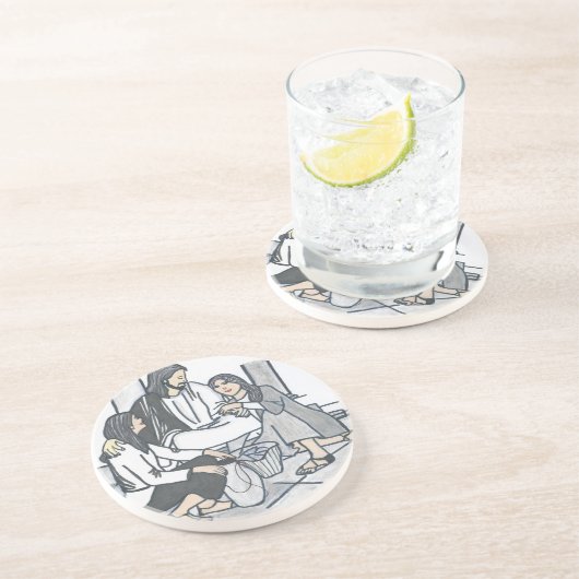 Gottes Versprechen Getränkeuntersetzer (Seite)