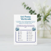 Gottes Versprechen: Word Scramble Game Card Begleitkarte (Stehend Vorderseite)