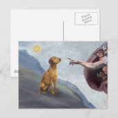 Gottes Vizsla Postkarte (Vorne/Hinten)