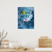 Gottes Weg ist ein perfektes Plakat (Küche)