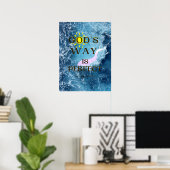 Gottes Weg ist ein perfektes Plakat (Heimbüro)