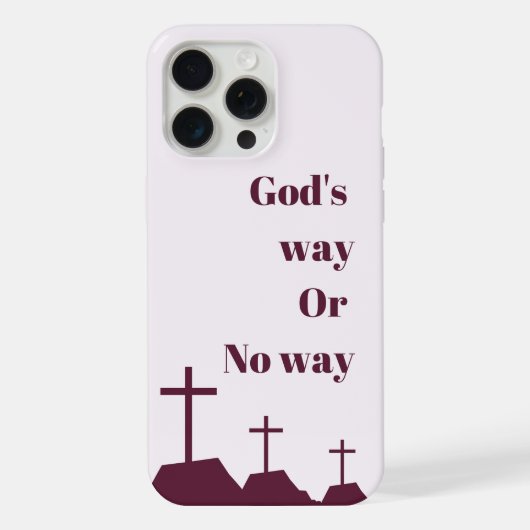 "Gottes Weg oder kein Weg"-Handyhülle iPhone Hülle (Rückseite)