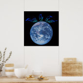 Gottes Weltfrieden Poster (Küche)