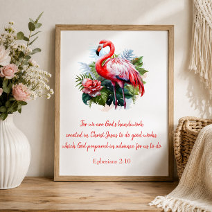 Gottes Werk Flamingo Poster