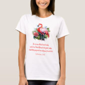 Gottes Werk Flamingo  T-Shirt (Vorderseite)