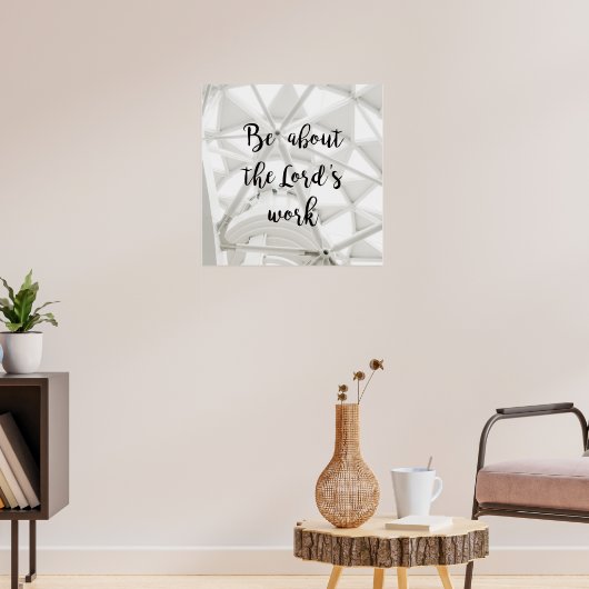 Gottes Werk - individuelles Fotoposter Poster (Wohnzimmer 3)