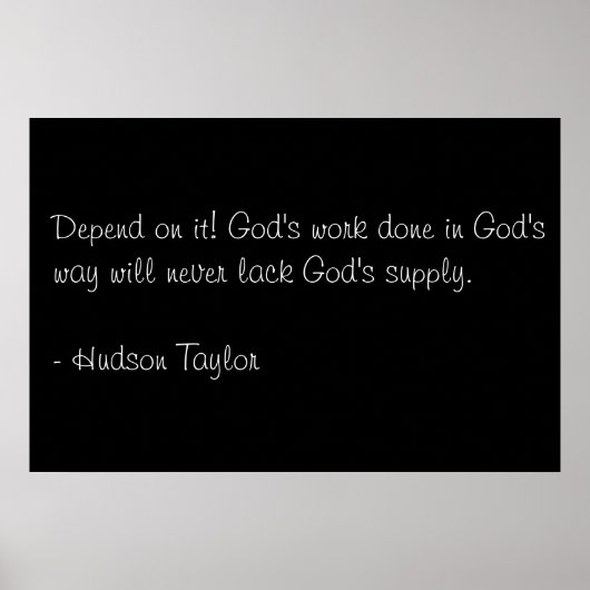 Gottes Werk Poster (Vorne)