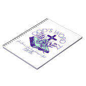 Gottes Wort 77 Psalm-Schrift Notizblock (Linke Seite)