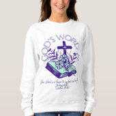 Gottes Wort 77 Psalm-Schrift Sweatshirt (Vorderseite)