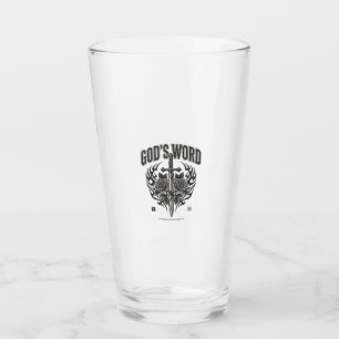 Gottes Wort Schwert & Rosen Vintage Christlich Glas