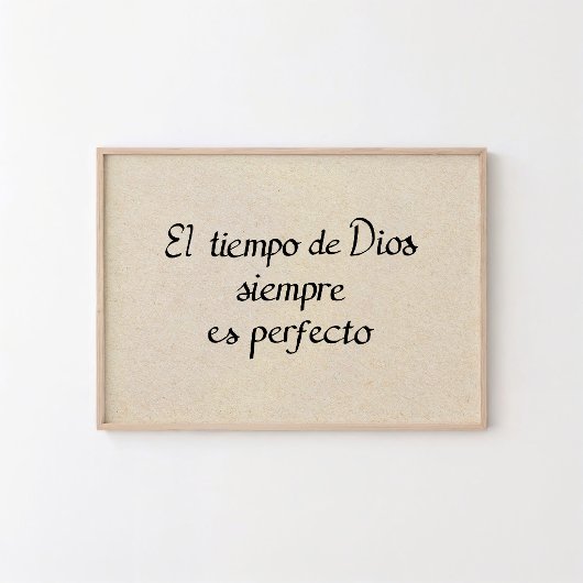 Gottes Zeit ist immer perfekt Poster