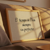 Gottes Zeit ist immer perfekt Poster
