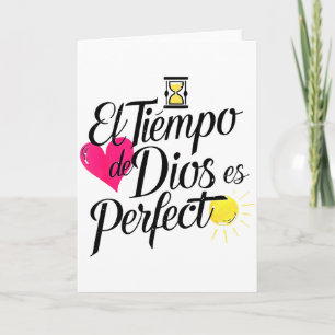 Gottes Zeit Ist Perfekt Christlicher Spruch Karte