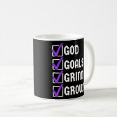 Gottes Ziele Wachstum Kaffeetasse (VorderseiteRechts)