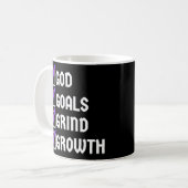 Gottes Ziele Wachstum Kaffeetasse (Vorderseite Links)