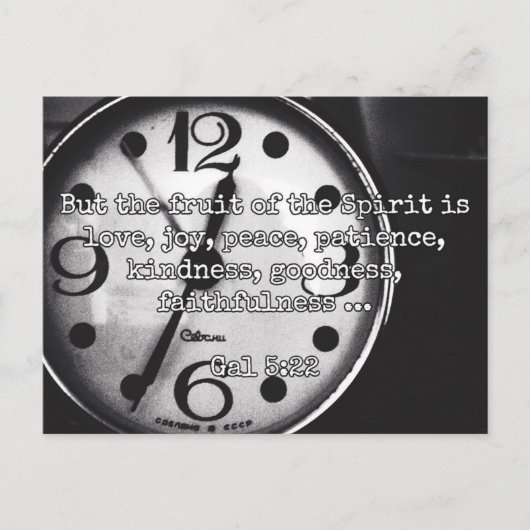 Gottes Zitate: Gal 5:22 — "Frucht des Geistes" Postkarte (Vorderseite)