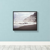 Gottes Zitate: Jer 29:11— "Gottes Plan für dich" Leinwanddruck (Insitu (Holzboden))