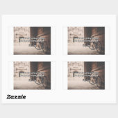 Gottes Zitate: Phil 4:13 — "Gott gibt Kraft" Rechteckiger Aufkleber (Blatt)