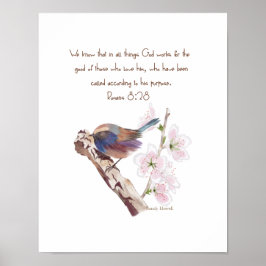 Gottes Zweckwand drucken Poster