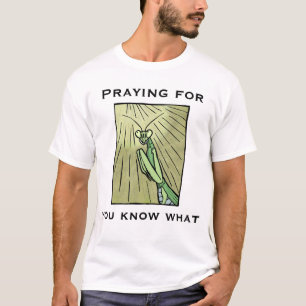 Gottesanbeterin betet für Ihr wisst schon was Lust T-Shirt