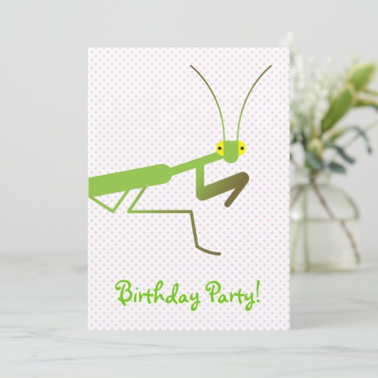 Gottesanbeterin Einladung (Stehend Vorderseite)