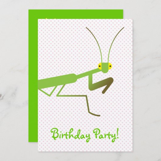 Gottesanbeterin Einladung (Vorne/Hinten)