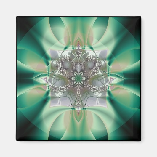 Gottesanbeterin: ethisches Blauprint Magnet (Vorne)